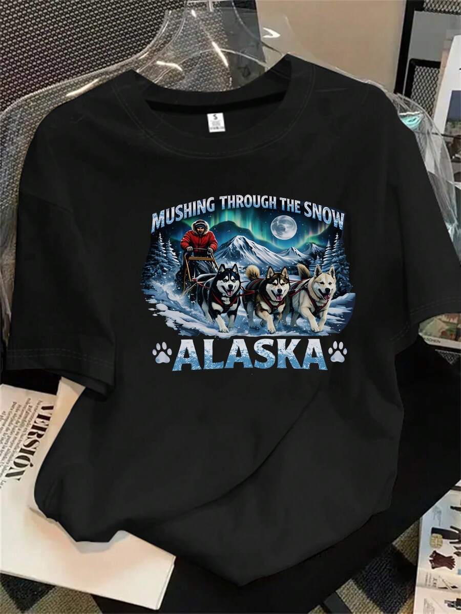 Halloween Graphic T-Shirt - Black - View 1
