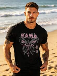 Men T-Shirts - 黑色 - 查看 6