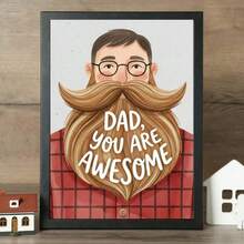 1/PC Dad, You'Re Such An Amazing Poster. The Father'S Day Art Print From The Mid-20th Century Was A Gift For Dad. It'S A Modern Home Frameless Cartoon Decoration Painting - No Frame - View 1