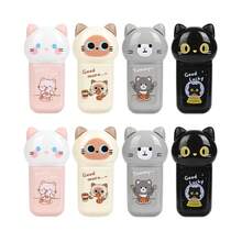 1/4/8pcs Mini Correction Tape, Cute Cat Portable Sized Cap Type, Cartoon Kitties 5mm*6m White Tapes For Correcting, Student Back To School Gift, Office Supplies - Mini Sized - View 12