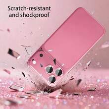 Lens Protector Compatible With IPhone, 6 Compatible With IPhone 17 Pro/17 Pro Max 16 16Plus 16pro 16Pfromax ,Lens Protector 16 Plus,Lens Protector 17,Lens Protector Film,Lens Protector Purple, High Definition Transparent Glass Protective Cover, Metal Flash Lens Cover, Easy To Install, Girlish Pink, Slight Color Difference, Mobile Phone Accessories [International Version, Non Local Version] - View 3