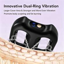 Hailicare Multi-Functional Electric Full Body Fascia Massager, Dual-Ring Vibrating Fascia Massage Device With Waist Belt, Rechargeable Slimming & Shaping Tool, Deep Tissue Muscle Relaxation, 3 Modes 5 Intensity Levels, Suitable For Whole Body Massage, Great For Post-Workout Recovery, Unisex Gift - View 7