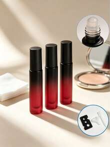 5ml Glass Roller Bottles Frosted Refillable Travel Size, Leakproof Stainless Steel Roller Ball Dispenser For Essential Oil Perfume Aromatherapy Massage Lip Gloss, Portable Mini Cosmetic Container TSA Approved Travel Toiletries Set, Travel Essentials For Women Men Business Airplane Vacation Outdoor, Small Glass Bottle Organizer For Bathroom Home Daily Use - Multicolor - View 15