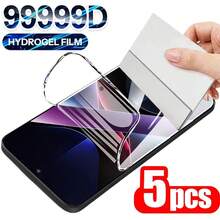 [5pcs] Compatible With Galaxy S26/S26+/S26 Ultra/S25 Edge/S25/S24 Ultra/S23/S22+/S21/S20 Fe/S10/S10+/Note20 Ultra/10 Plus. High-Definition Hydrogel Film, Flexible Full Coverage, 9H Scratch Resistant, Anti-Fingerprint Smooth - Clear - View 21