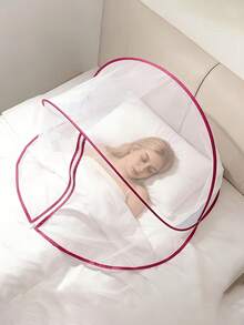 1pc Tool-Free Portable Mosquito Net, Featuring Foldable Mesh And Integrated Canopy Design. Easy To Assemble, Suitable For Indoor Bedroom, Outdoor Camping, Beach Leisure, Park Picnic And Backyard Mosquito Protection. - Multicolor - View 6