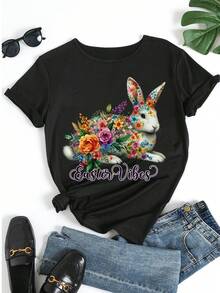 Women T-Shirts - Black - View 5