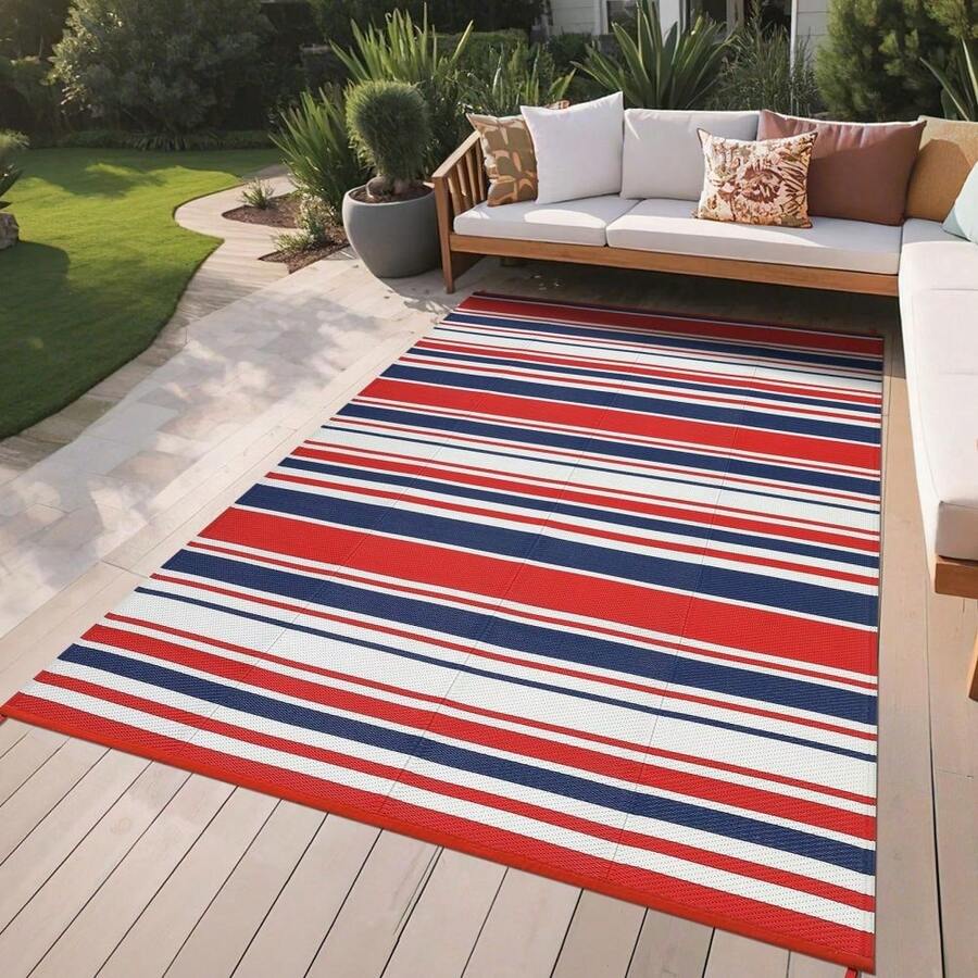 Alfombras y moquetas para patio - rojo+azul+blanco - Ver 1