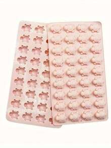 1pc 36-Cavity Silicone Turtle Shaped Mold, Suitable For Making Ice Cubes, Wax Blocks, Cement Candles And Soaps. This High-Quality, Soft And Durable Mold Features A Delicate Turtle Shell Design For Easy Demolding. - Multicolor - View 9