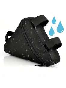 Bicycle Triangle Bag, Waterproof Bicycle Accessories Pouch For Storing Phone, Wallet, Keys, Portable Mountain/Road Bike Bag - Black - View 10