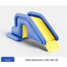 Multifunctional Inflatable Slide, Portable And Easy To Store, Suitable For Yard And Pool, Creates Great Atmosphere - Glacier - View 3