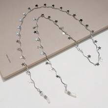 1pc Five-Pointed Star Metal Eyeglass Chain, Fashion Delicate Glasses Decoration Chain, Anti-Lost Fashion Glasses Chain - Multicolor - View 2