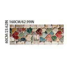 1 pieza Alfombra decorativa de estilo moderno con piedras de colores, decoración de dormitorio, alfombra pequeña, alfombra lavable, decoración de sala de estar, alfombra para exteriores - Multicolor - Ver 12