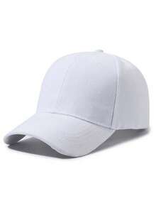 1pc Solid Color Plain Baseball Cap, Men's Summer Sun Protection Hat, Casual Visor Hat - A - View 19