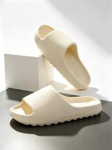 Unisex Indoor Home Slippers, Men's EVA Outdoor Beach Sandals - Beige - View 9