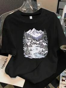 Halloween Graphic T-Shirt - Black - View 1