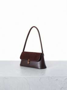 CHICVUE Túi Baguette Retro Niche Phong Cách Mới Thời Trang Túi Đeo Hông Kiểu Pháp Túi Đeo Vai Túi Đi Làm - Cà phê nâu - Xem 2
