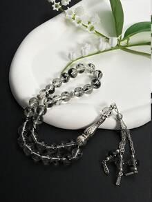 1 Stück muslimisches 33 Perlen Tintenstil künstliches Kristall Gebetsperlen Armband klassischer islamischer Tasbih tragbare Gebetsperlen - Verschiedenfarbig - Übersicht 4