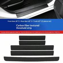 Universal Car Door Sill Anti-Scratch Strip, Car Door Sill Protector, Welcome Pedal Protector, Trunk Protector, Made Of Soft PU Leather, Protective Accessory. - Car Door Sill Leather Protective Film - View 12