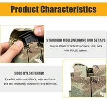 Triple Mag Pouches Tactical Magazine Pouch Molle Open Top Mag Pouch For MP5 Magazines - Camo - View 3
