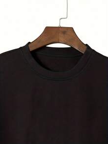 Men's Plus Size T-Shirt With Hammer Skull Pattern - Black 2 - View 3