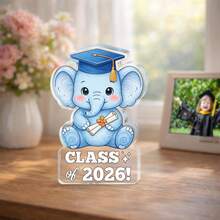 Hadiah Kelulusan 2026 untuknya - Plakat Peringatan Akrilik dengan Motif Gajah dan Beruang - Hadiah Kelulusan 2026 untuk Anak Perempuan, Saudari, Teman, dan Sahabat Wanita - Cocok untuk Lulusan SMA, Perguruan Tinggi, atau Universitas - 1PC - View 9