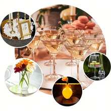 10 pièces Plateau miroir rond en acrylique, convient pour les mariages, les baby showers et les anniversaires, plateau porte-bougie miroir rond, décoration de centre de table de salle à manger, miroir décoratif auto-adhésif, décoration de salle de bain, décoration de salon - B-Argent - Voir 8