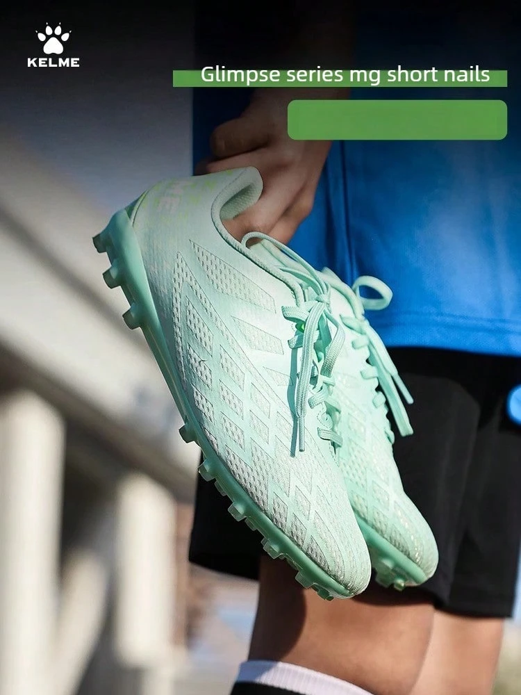 KELME 成人男款 MG 透氣短釘足球鞋 訓練用 - 薄荷綠 - 查看 1