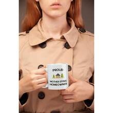 New Homeowner Housewarming Gifts. Proud Mother Effing Homeowner Mug. 11 oz First Home Coffee Cup. Present idea House Warming Party First Time Owner. - Blanco - Ver 3