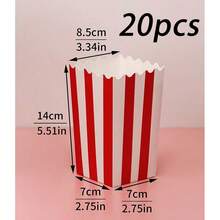 3pcs/10pcs/20pcs Cubo para palomitas de maíz, Caja para papas fritas, Caja de embalaje para comercio exterior, Cubo para palomitas de maíz de cine, Caja de embalaje para arroz con pollo - Multicolor - Ver 13