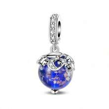 1pc S925 Sterling Silver Creative Theme Beads, Original Coffee Cup, Star, Moon And Cross Design. This Rhinestone Enamel Pendant Is Suitable For Bracelets And Necklaces, A Versatile Accessory That Can Be Used To Create Unique Personalized Jewelry, Showcase Your Personal Style, And Meet DIY And Daily Wear Needs. - Multicolor - View 21