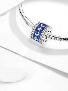 1pc Fashionable Moon Cat Series Charm Bead, Suitable For Women Bracelet DIY Jewelry Making And Daily Decoration, Girls Accessory - Beads 1 - View 9