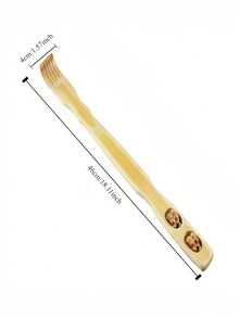 1pc Bamboo Itch Relief Massager, 2-In-1 Multifunctional Back Scratcher Massager, Back Scratching Tool, Back Massage Tool, Suitable For Elderly, Waist And Surrounding Skin, Massage To Relieve Itching, Manual Massage Tool, Back To School Season, Home Gift, Gift For Mother, Father, Grandfather - Bamboo Anti-itch Massager - View 7