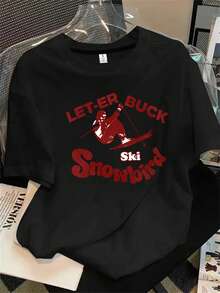 Halloween Graphic T-Shirt - Black - View 1