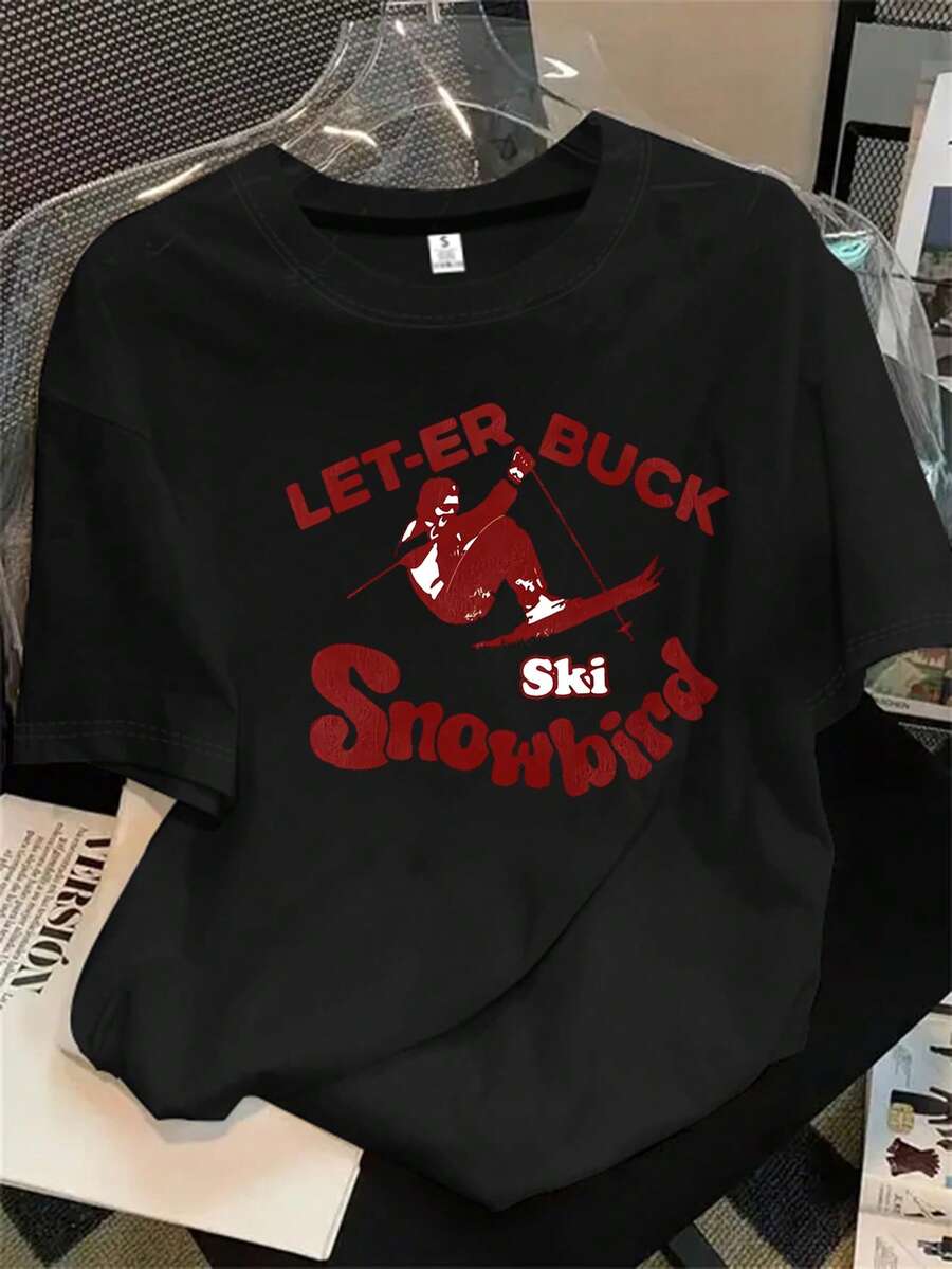 Halloween Graphic T-Shirt - Black - View 1