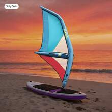 45.21ft² Inflatable Wind Sail, Oxford Cloth PVC Water Surfing Equipment With Pump Backpack For Beach - Blue - View 9