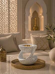 Ceramic Gold Cube Incense Burner, No Electricity Needed, Heat-Resistant Traditional Home Decor, Agarwood Diffuser, Meditation Practice, Spiritual Cleansing - one-size - View 17