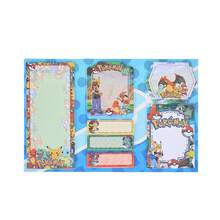 Miniso 1pc-140sheet Pokemon Pikachu Anime Pet Character Sticky Notes Diary Notebook, Tearable Adhesive Memo Pads, 2D Anime Birthday Gift, Convenient For Office, School, Home Message Notes, Best Gift For Pokemon Anime Fans - Royal Blue - View 1