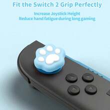 可愛貓爪方向鍵與矽膠搖桿帽組，ABXY 按鈕蓋，相容於 Switch/OLED，不相容於 Switch Lite 與保護殼 - 查看 8
