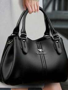 Dedoo 2026 Mother's Day Top Choice Handbag, High-Quality Luxury Designer Crossbody Bag, Large Capacity Solid Color Shoulder Bag - Black - View 4