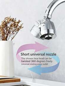 360 Degree Rotating Faucet Extender, ABS Plastic Material, 2/3 Mode Faucet Extender, Water-Saving Aerator, Suitable For Kitchen And Bathroom - Boost Water Tap - View 8