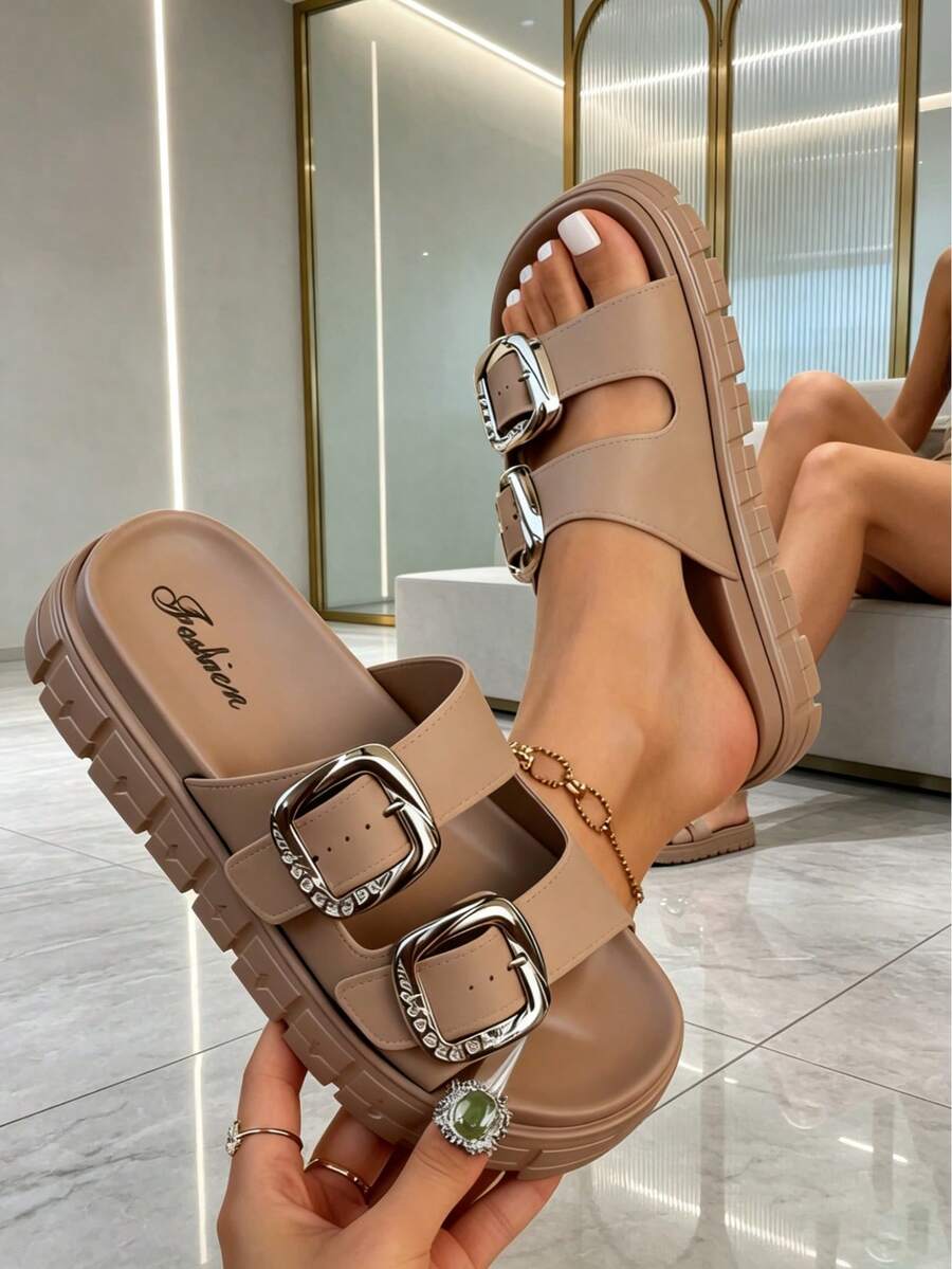 FZY New Women's Home Slippers, Casual Sandals, Thick-Soled Slippers, Non-Slip Design, Comfortable Materials, Ergonomic Design, High-Quality  Home Slippers
