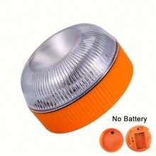 1 Magnetic Emergency LED Warning Light-Portable Safety Flashing Warning Light, Powered By AAA Batteries, Suitable For Vehicles, Operating Voltage ≤36V, Batteries Not Included - A - View 9