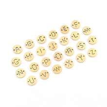 1 buah Gelang Kaki Rantai Stainless Steel Warna Emas Huruf Bulat Modis Baru untuk Wanita - Yellow Gold - View 4