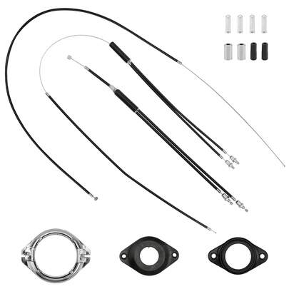 1set Bike Gyro Brake Cables Front Rear (Upper, Lower) With Spinner Rotor Full Set, Pro Grade Bicycle Brake Lines Kit Cable Wire And Housing For Most Gyro Systems Bike Parts