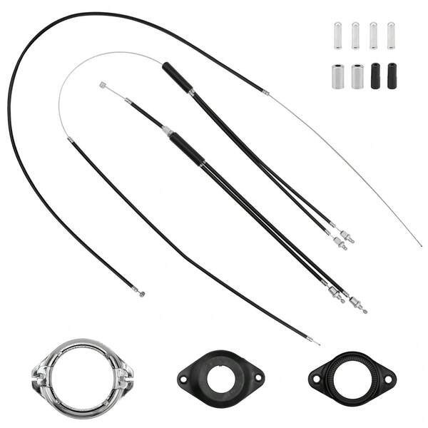 1set Bike Gyro Brake Cables Front Rear (Upper, Lower) With Spinner Rotor Full Set, Pro Grade Bicycle Brake Lines Kit Cable Wire And Housing For Most Gyro Systems Bike Parts