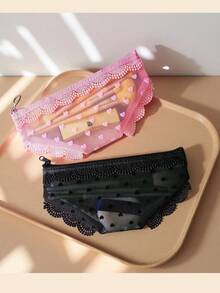 黑色小眾個性化化妝包，獨特造型收納袋，便攜式網格化妝品與文具收納袋 - 酷女孩必備化妝旅行盥洗包，透明必買禮物收納拉鍊配件美甲包，房間裝飾，包，化妝包，梳妝台，旅行，化妝包 - 彩色 - 查看 7