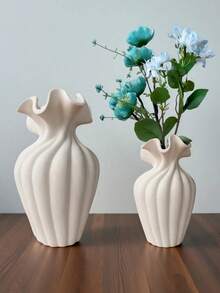 1pc Beautiful Vase, Compact Size, Suitable For Desktop Display, Suitable For Dried Flowers And Fresh Flowers, Features Rough Frosted Surface Design, Fashionable And Novel, Modern Style, Suitable For Young People, Middle-Aged People And Young People - Multicolor - View 7