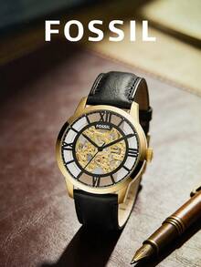 FOSSIL 正式商務手錶：石英平滑機芯，優雅適合會議與晚宴 ME3210 - 金色 - 查看 1