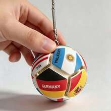 World Cup Press Football Keychain Stress Relief Pendant 12 Country Flags Stress Relief Toy Small Gift Merchandise - Multicolor - View 6