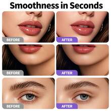 Conduroma 2-In-1 Facial Hair Remover & Eyebrow Trimmer For Women – Dual Heads Dual Functions No Head Swapping Needed – Painless Face Hair Shaver For Lip Chin Cheek Forehead – 360° Ring LED Light USB-C Rechargeable. - Multicolor - View 9